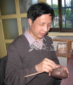 紫砂壶艺师图片:刘垦